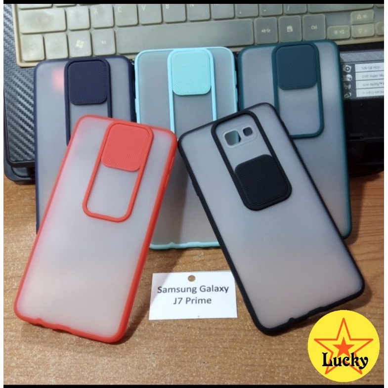 Hard Case Samsung J7 Prime  Pelindung Camera Slide Dove  My Case