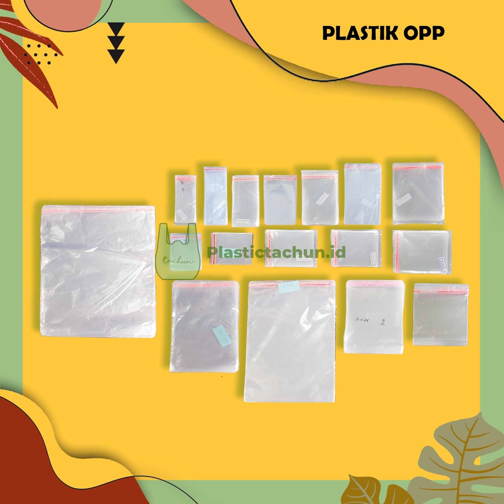 Plastik OPP 12x12 cm | Plastik Kue Basah | Plastik Jajan | Plastik Bening | Plastik Lem Perekat