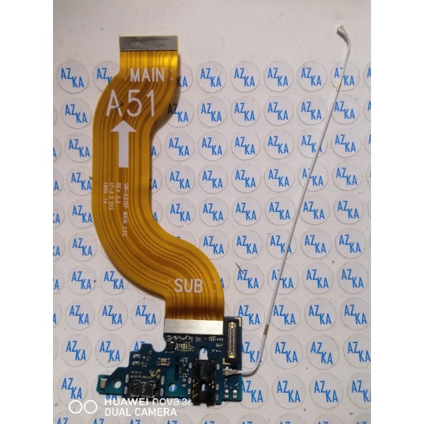 KONEKTOR CAS PAPAN CAS CHARGER FLEXIBEL BOARD BAWAH SAMSUNG A51 A515F ORI COPOTAN