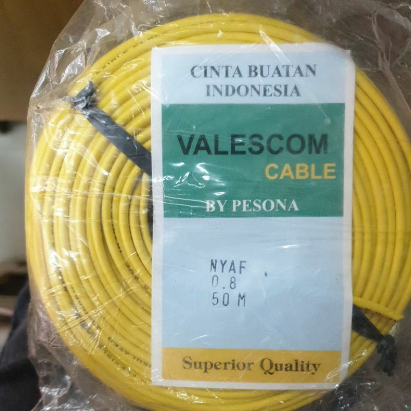 kabel nyaf 0.8mm kuning