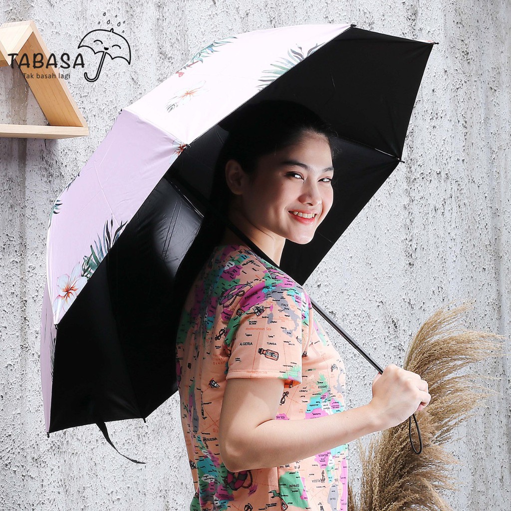 Umbrella Payung Lipat Otomatis Motif Fairy Tale Cantik Unik Warna Pink Ke34