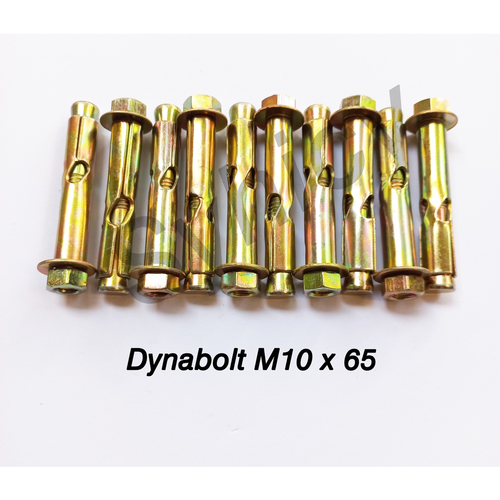 Dynabolt Dinabolt Kuning Baut Tanam - M10 x65 per biji