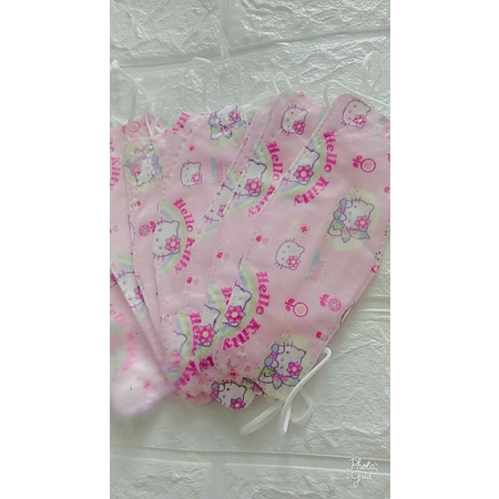 masker anak kf94 cartoon snoopy, hello kitty, daffy, dll isi 10 pcs