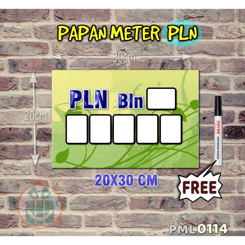 

SBC Papan Meter Listrik PLN PAM motif Unik - Floral 14