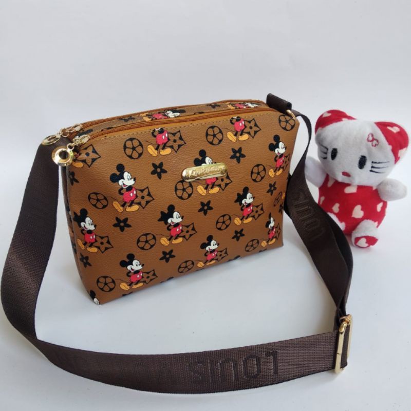 Tas slempang 2 ruang LV 3R bisa COD