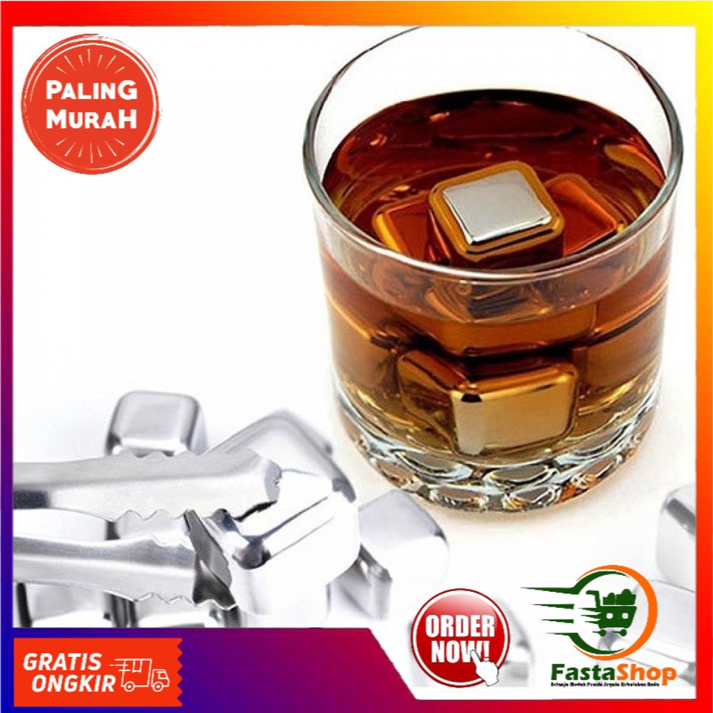 

Leeseph Reusable Stainless Steel Ice Cube / Es Batu - W00043