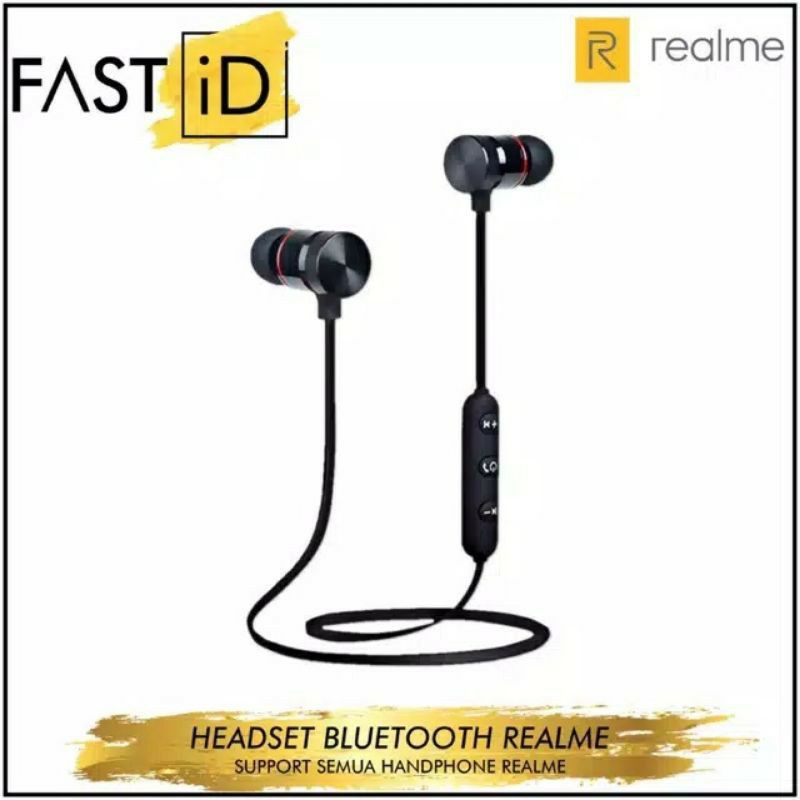 HF HEADSET/EARPHONE REALME TYPE A09 BLUETOOTH MAGNET WIRELESS