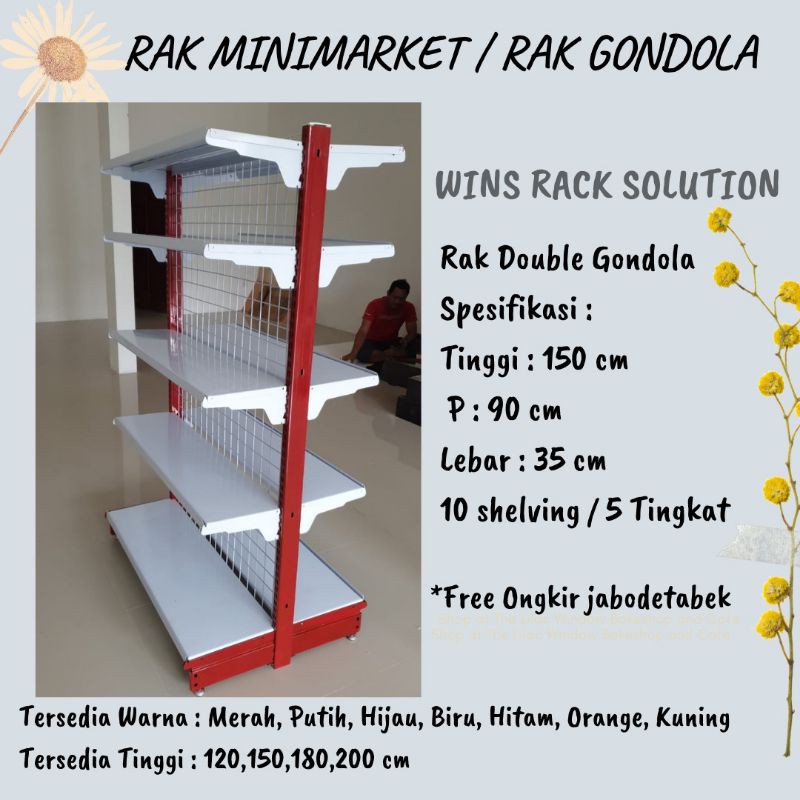 Jual Rak Minimarket Rak Island Gondola Rak Double T Level