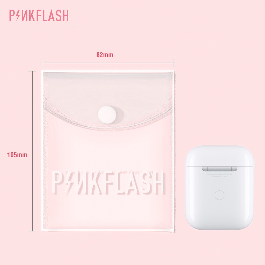 PINKFLASH Waterproof PVC Pouch Cosmetic Pouch Transparent Lipstick Storage Bag