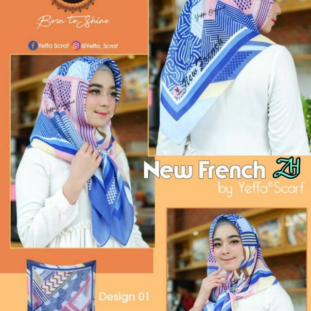 yeffa scarf segi empat