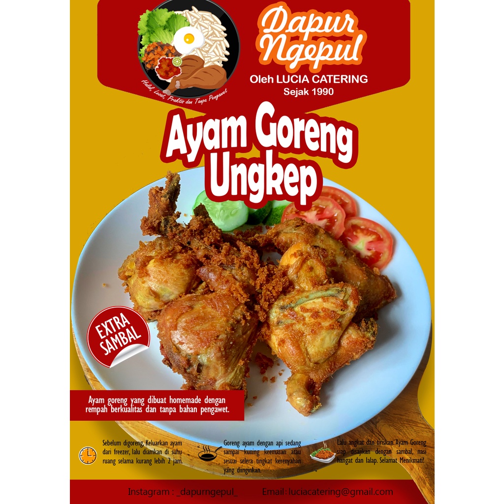 

Ayam Goreng Ungkep (Asin & Gurih)