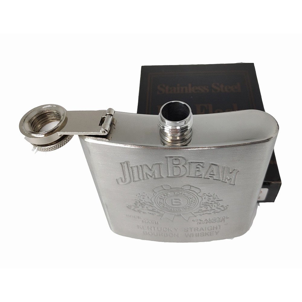 Jim Beam Botol Minum Wine Whiskey Hip Flask 7oz