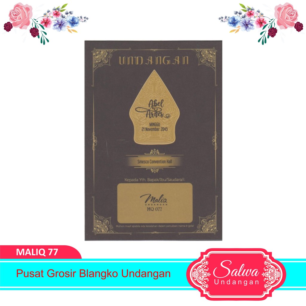 Blangko Undangan Maliq 77 Harga Murah