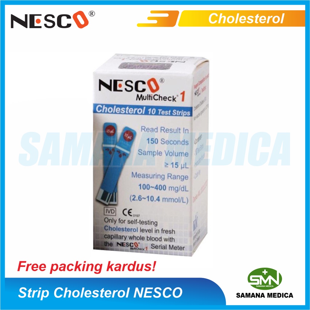 NESCO Strip Kolestrol Total Cholestrol Nesco isi 10 Refill Untuk Alat Nesco Multicheck GCU 3 in 1