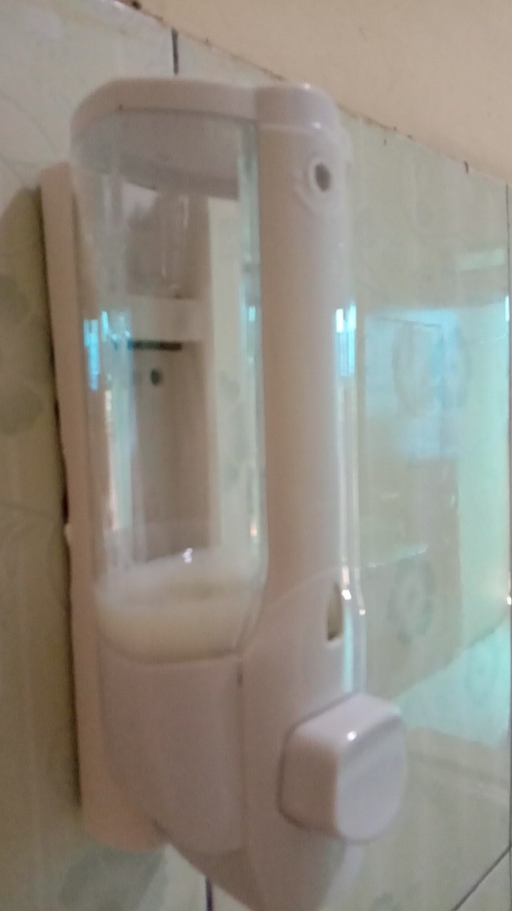 Dispenser Single Tabung Tempat Sabun Cair Dinding Hand Soap Cuci Tangan Kamar Mandi Wastafel Dapur
