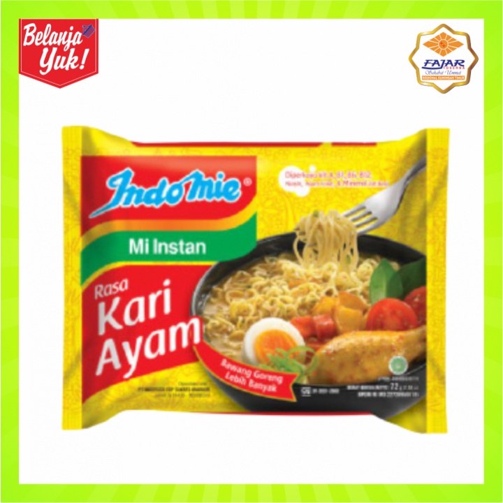 

Indomie Mie Instan Kuah Kari Ayam 72 gr | 1 pcs