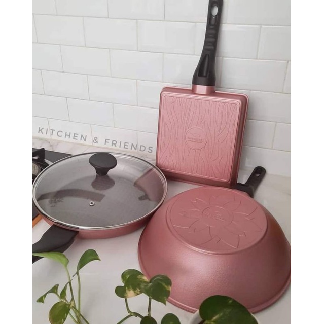 ECER Panci Neocook Frying Pan Alat Masak Korea Anti Lengket Frypan | Wok pan | Square pan