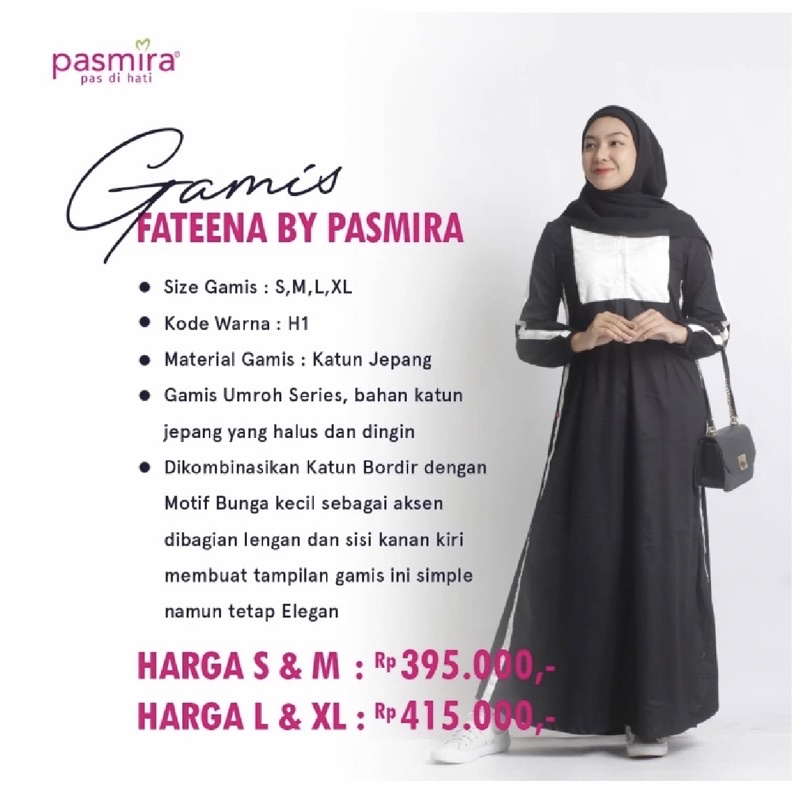 PASMIRA GAMIS FATEENA | DRESS PASMIRA | FREE PAPERBAG
