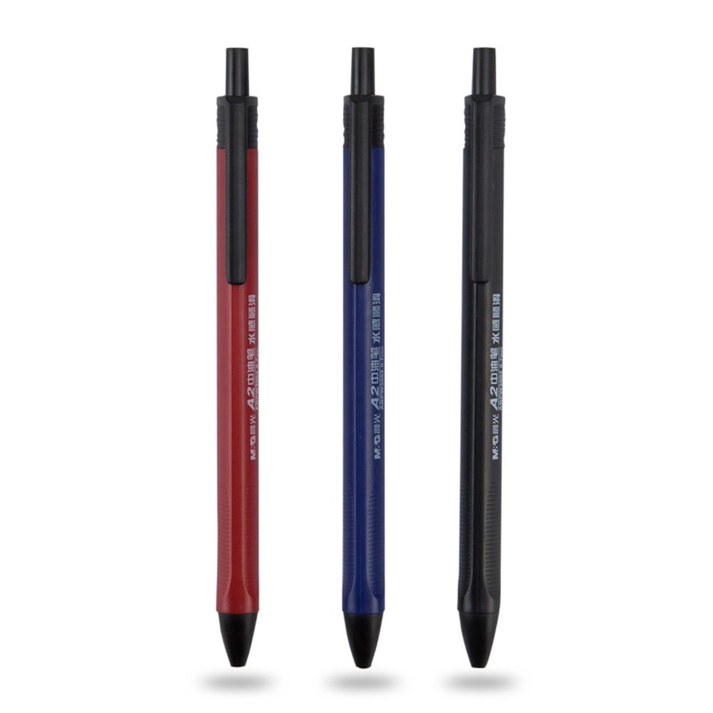 1pc Pulpen 0.7MM Multi Warna Bisa Ditekan Untuk Stationery Pelajar / Sekolah / Kantor