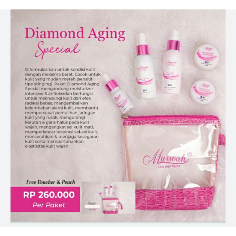 SKINCARE AMAN HALAL BPOM MARWAH FREE POUCH DAN SERUM