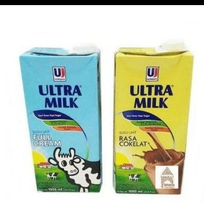 Susu ultra 1liter cokelat -Full cream 1karton isi12 Litter