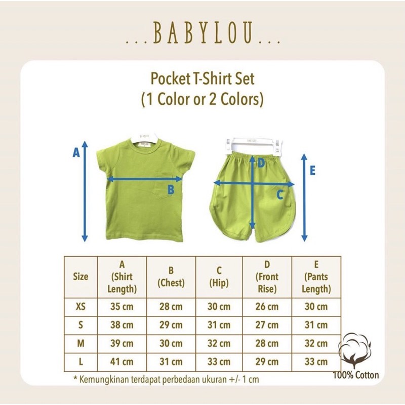 Babylou Pocket T Shirt Set