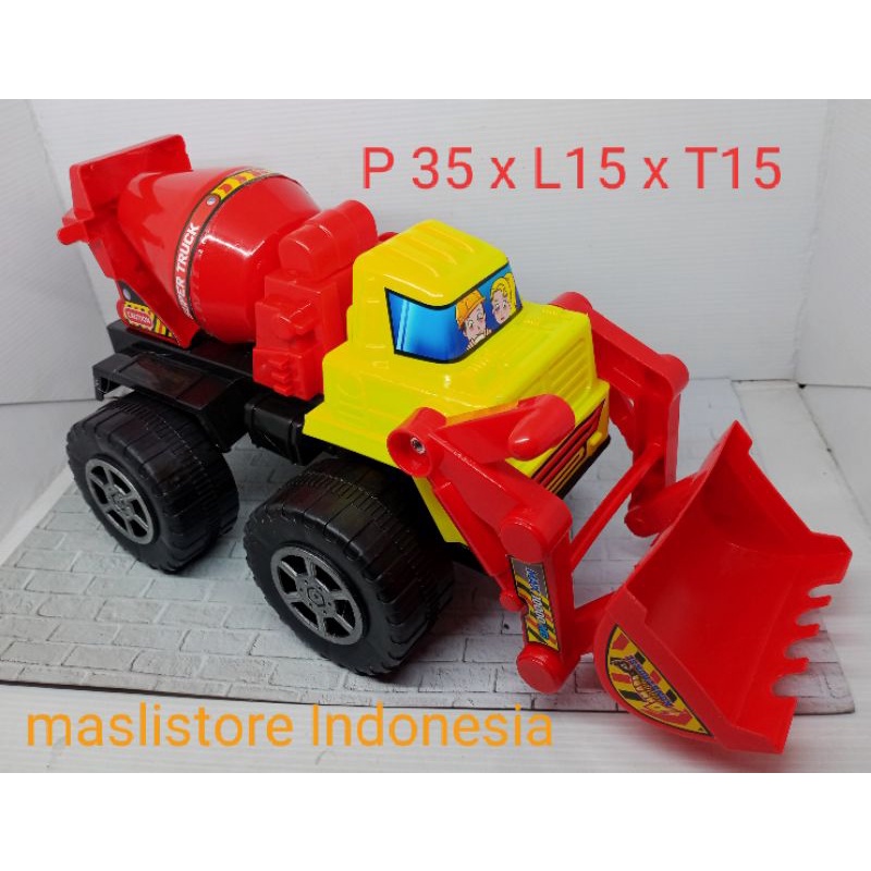 Mainan  Truk Konstruksi Truk Bego molen Truk Doser unik ban besar / Mobil-Mobilan / Toys