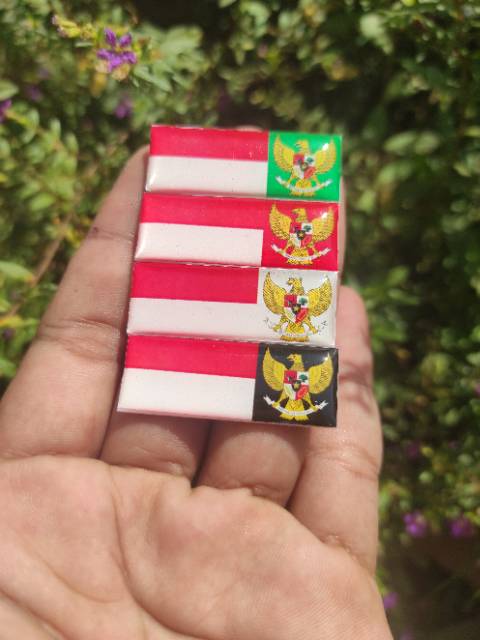 Pin Merah Putih Pin Garuda Indonesia Pin MPG Bross Resin Glass