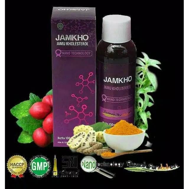 Obat Herbal JAMKHO 100ml Turunkan Kolestrol 100% ASLI &amp; ALAMI Jamu Kolestrol JAMKHO MURNI