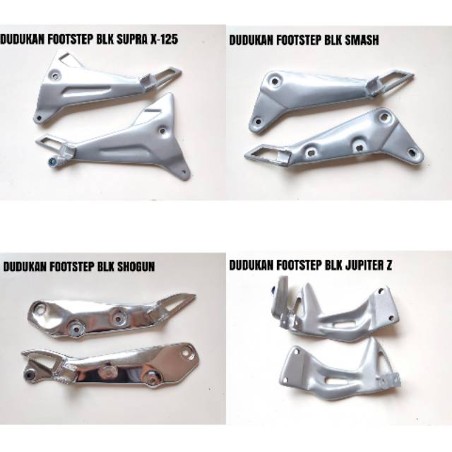 Dudukan Footstep belakang SUPRA X-125 / SMASH / SHOGUN / JUPITER Z