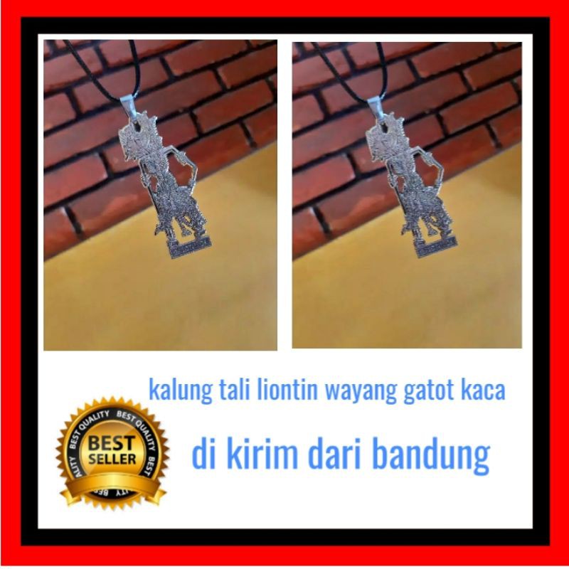 kalung wayang kalung tali liontin wayang gatot kaca murah kalung cowo murah