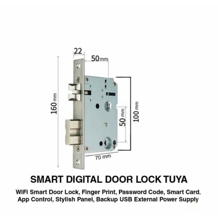 KUNCI PINTU DIGITAL - DIGITAL DOOR LOCK - FINGERPRINT - SIDIK JARI