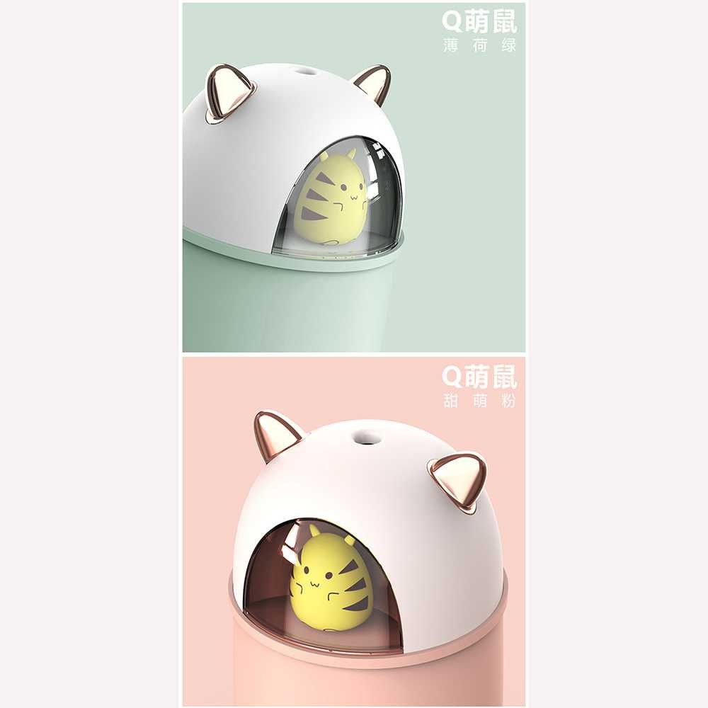 ˆ490¨ Mini Air Humidifier USB Cute Cat Humidifer Aromatherapy Pelembab Udara HUMI Aromaterapi Murah