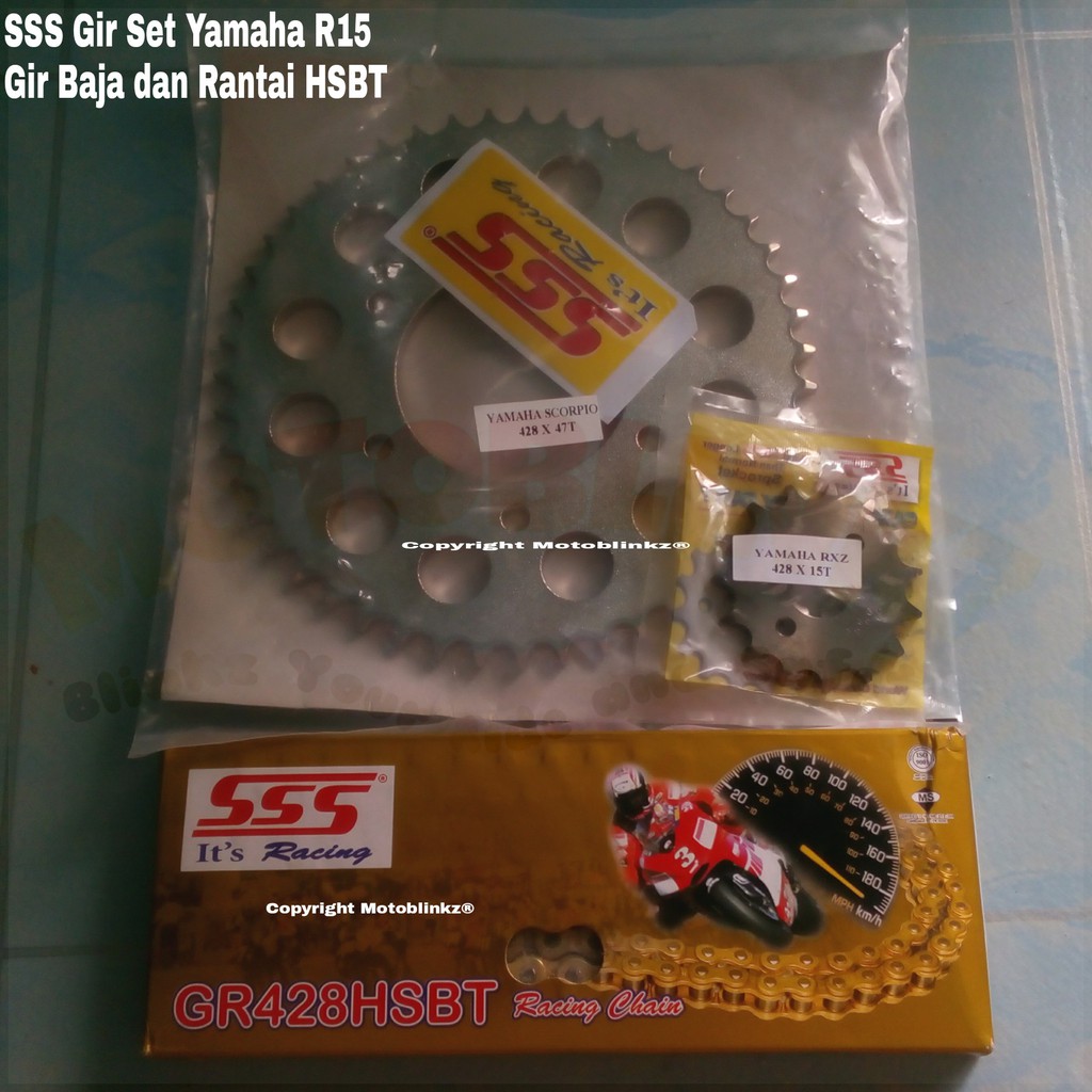 BEST PRODUCKGear Set R15|Rantai R15|Gear R15|Gear Rantai Set R15 Sss|(Gear Depan B