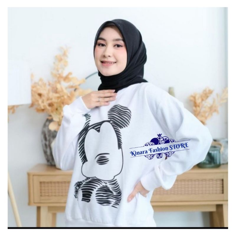 DISNI SWEATER OVERSIZE - MICKEY SWEATER - SWEATER WANITA - SWEATER TERLARIS - SWEATER OVERSIZE - SWEATER JUMBO - SWEATER KOREA - KOREAN STYLE