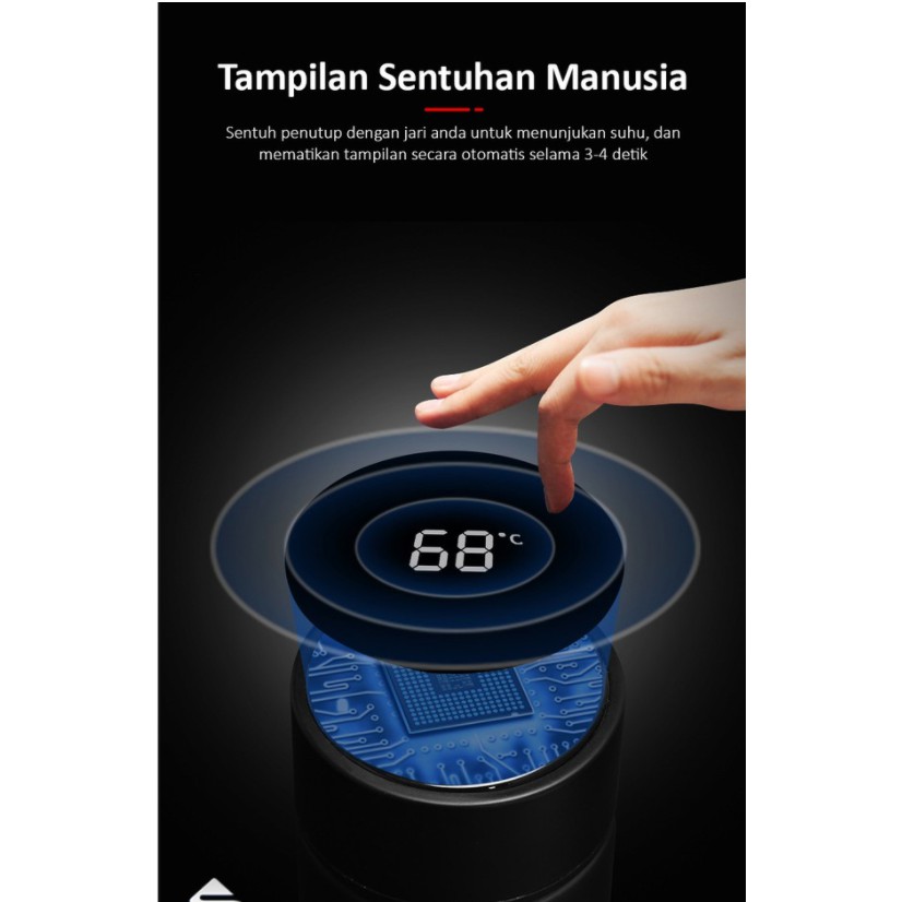 Termos Suhu Led Stainless Tempat Minum Air Panas Dan Dingin — 10