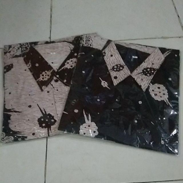 Havi Batik Hrb026 Kenongo Kemeja Pendek Pekalongan Padi M L Xl Sogan Tulis Halus Kemeja Batik
