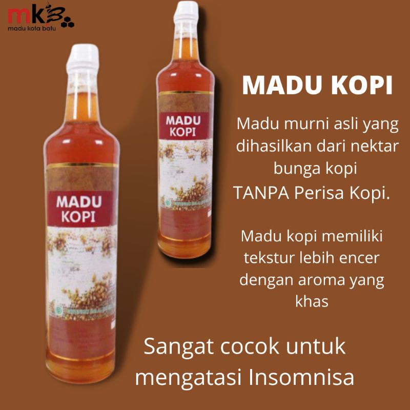 

Madu Kopi 850gr - Madu Kota Batu - Insomnia