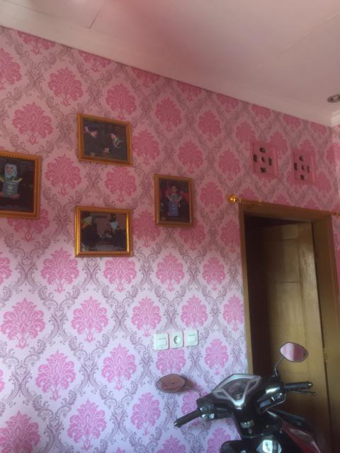 Ys024p Walpaper Dinding Vintage Pink 500 Wall Stiker Wallpaper Dinding Vintage Pink