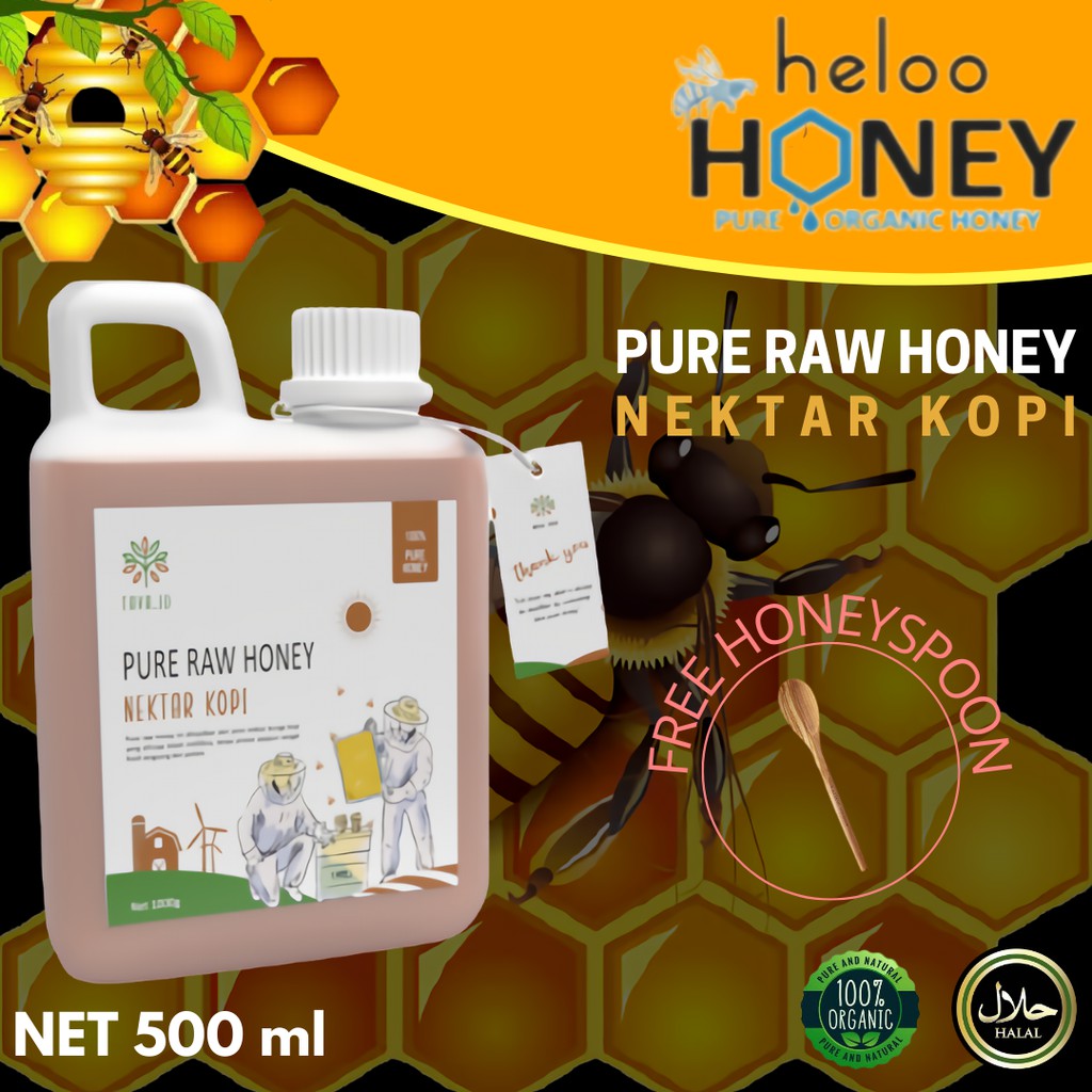 

Madu Asli 100% murni madu hutan minuman madu Tava 500ml Nektar Kopi 100% Pure Raw Honey [TVKP01]
