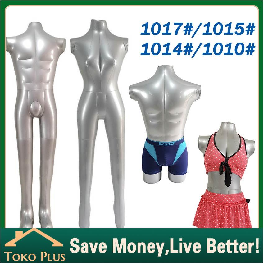 Manekin Tiup Full Body Patung Tiup Model Wanita Pria Cewek Dewasa Manekin Patung Display DM Portabel