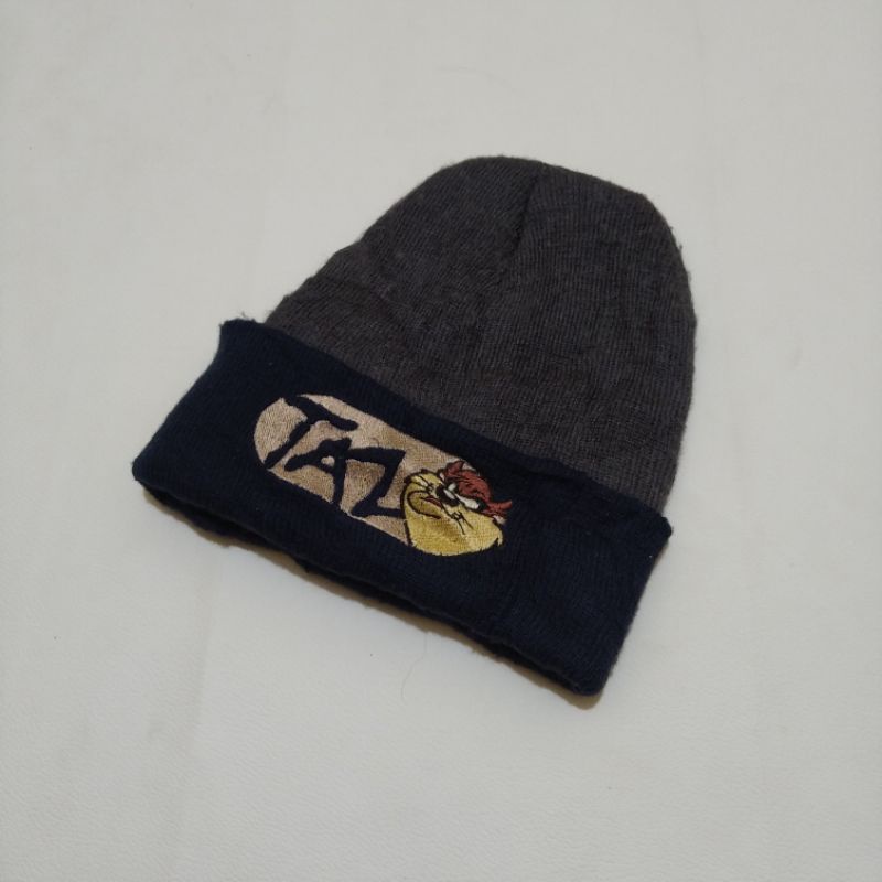 vintage Looney tunes tazmania devil 1999 Beanie second bekas original branded casual