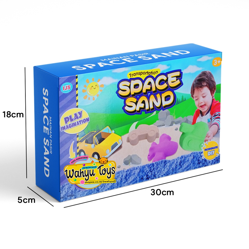 Mainan Pasir Ajaib Magice Sandd Cetakan Mobil Refile Space Sand 500Gram SH1091