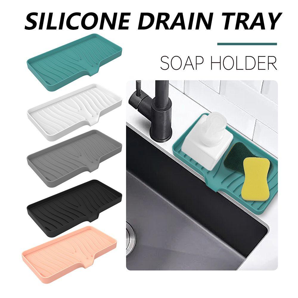 Preva Sabun Dish Draining Table Scrubber Dengan Built-in Drain Lip Sink Tray