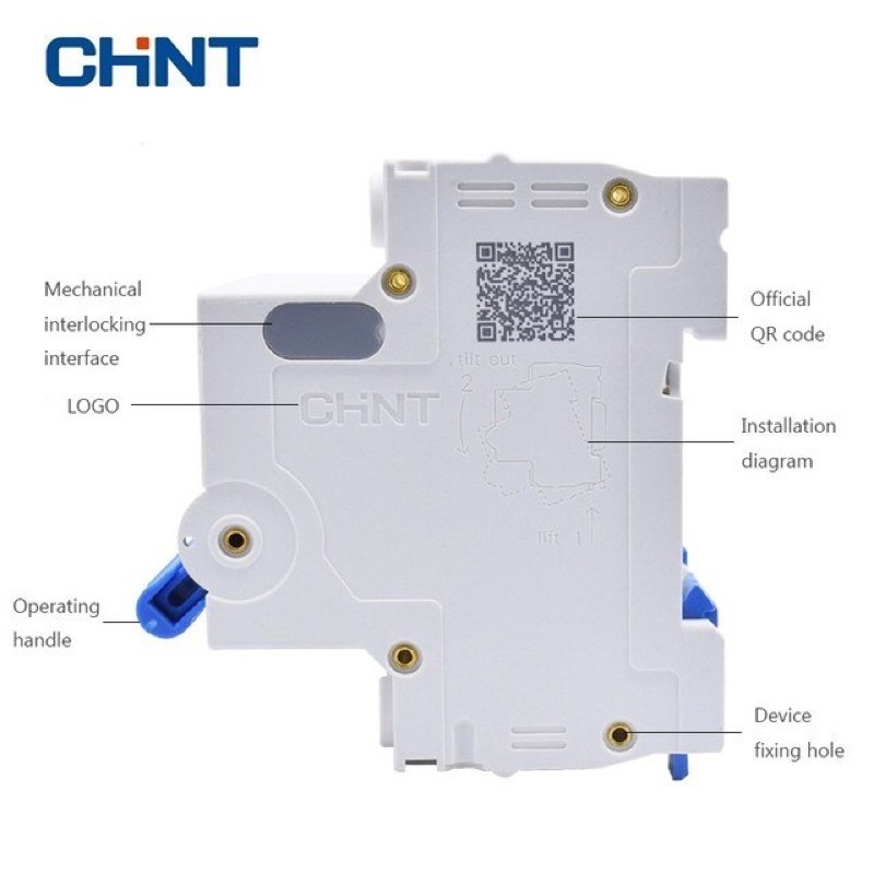 MCB Chint NXB-63 1P 6kA (1A 2A 4A 6A 10A 16A 20A 25A 32A 40A 50A 63A)