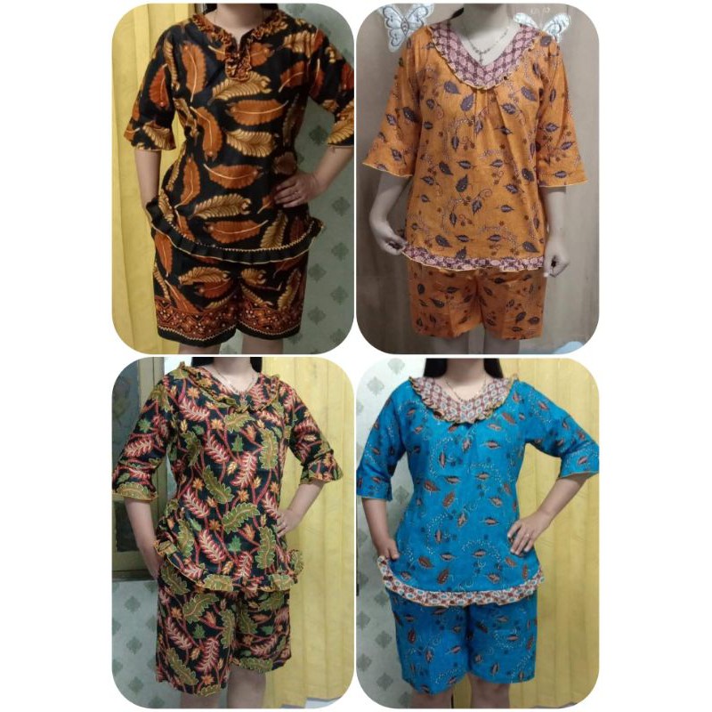 BAJU TIDUR SETELAN BATIK BAHAN KATUN