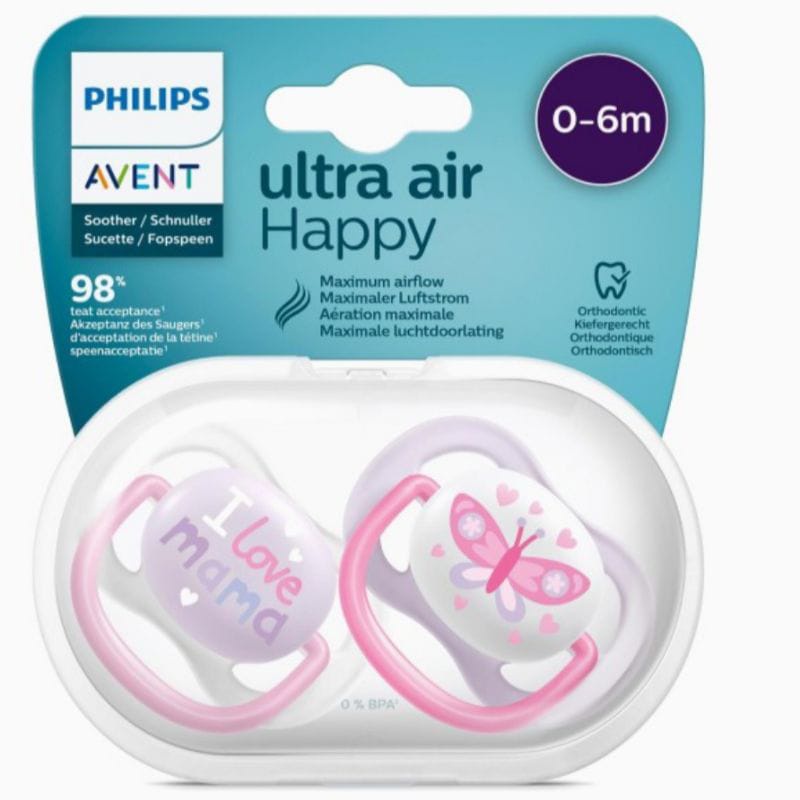 Avent Soother Ultra Air Happy 0-6m
