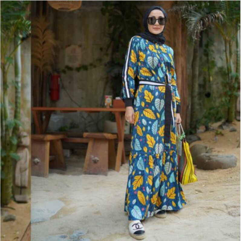 leaf summer dress by monel