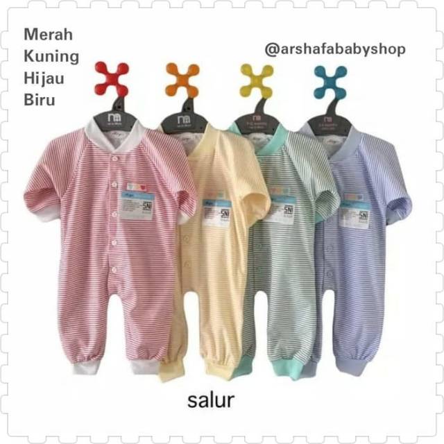 Miyo Sleepsuit Newborn 0 - 3 Bulan Tutup Kaki / Buka Kaki