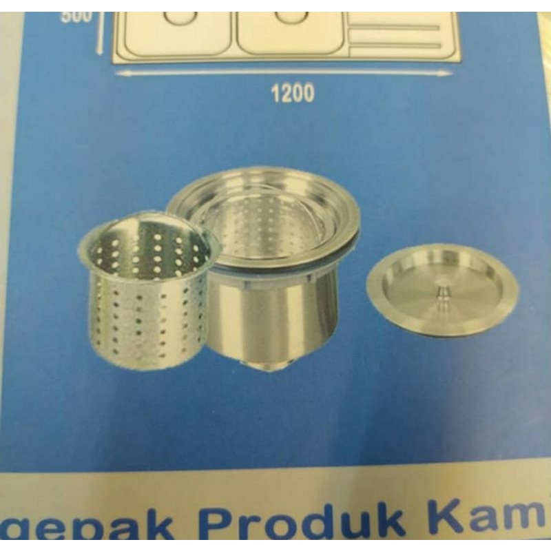 Kitchen Sink Kossai K8050/Bak Cuci Piring Stainless Tebal/KOSSAI K8050